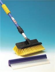 2m Telescopic Extending Thru-Flow Pole Wash Brush & Bodywork Squeegee