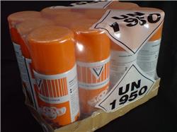 12 Orange Perfumed Silicone Sheen Aerosols