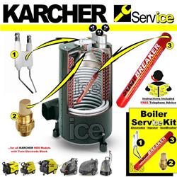 Karcher Steam Cleaner Boiler Burner Heater Service Kit - HDS 500 501 557 558 601 645 655 745 895 995 6/12 7/10 10/20etc 