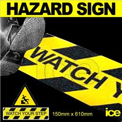 Anti-Slip Trip Hazard Caution Warning Floor Safety Self-Adhesive Sign