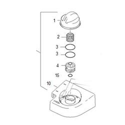 Karcher HDS 601c Detergent Metering Valve Chemistry Knob Tank Cap Lid Complete