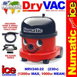 Numatic NRV 240-22 Dry Valeting Vacuum Cleaner (No Floor Tools) 620w MEAN 230v