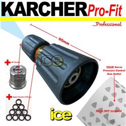 KARCHER HDS 601 745 6/12 7/10 M22 TRIGGER GUN SHORT STUBBY MINI LANCE NOZZLE JET RETAINER SET