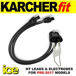 Karcher HDS 745 601c 645 655 895, 501c 555ci Ignition Transformer HT Leads Cable & Electrodes Set