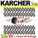 50 x Karcher Steam Cleaner / Pressure Washer O-Rings