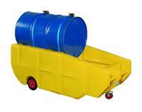 Single Drum Barrel Bunded Spill Trolley & Dispenser