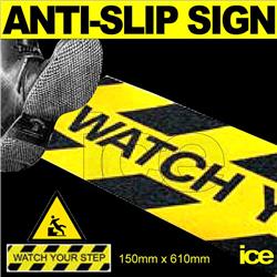Anti-Slip Trip Hazard Caution Warning Floor Safety Self-Adhesive Sign