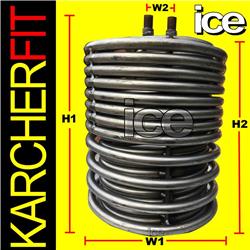 Karcher HDS 5/12 6/10 6/12 7/16 Steam Cleaner Heater Boiler Burner Heating Coil Element Heat Exchanger