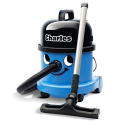 Numatic Charles CVC 370-2 Blue Wet or Dry Vacuum Cleaner 230v 1060w c/w A21A Wet and Dry Kit