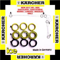 GENUINE KARCHER 2017-on TR EASY!LOCK FORCE HOSE LANCE NOZZLE SPARE REPLACEMENT O-RING SEALS